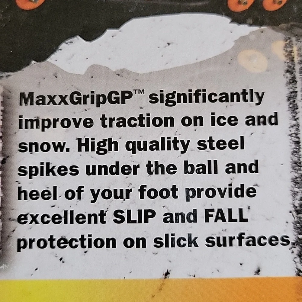 1 NIB Maxx Dry Grip Men's Tires Shoe Non Slip Ice Cleats Studs Sz L 7 - 10